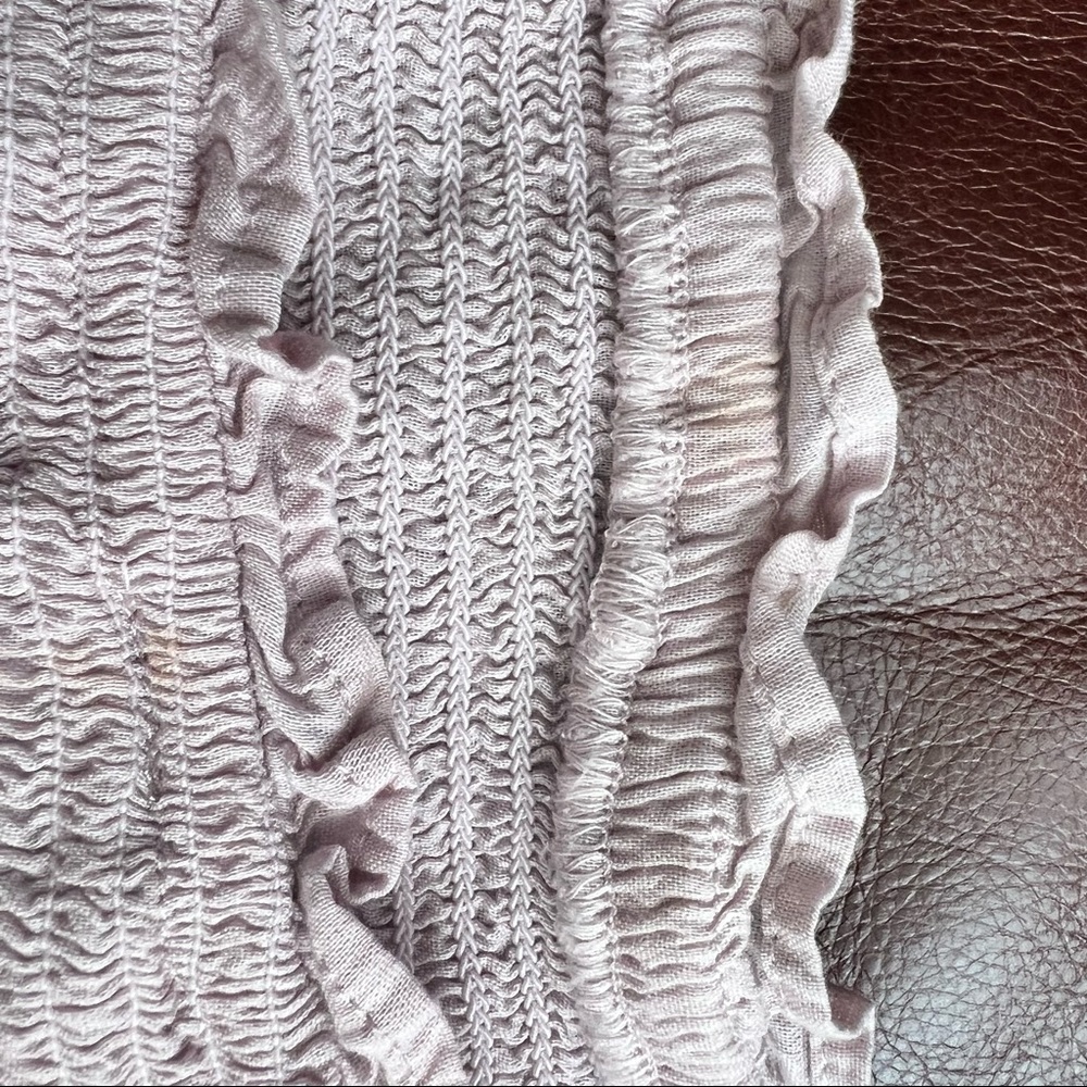 Pastel Pink Ribbed & Flowy Top - Picture 5 of 7